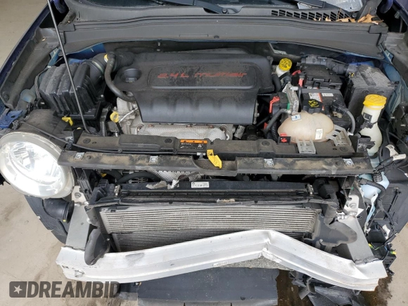 2017 Jeep Renegade Latitude with VIN ZACCJBBB2HPG45310, listed as a Copart auction lot 55949625 with 107,609 mi miles and Salvage title. Bid and sale history available at DreamBid. Image 11.