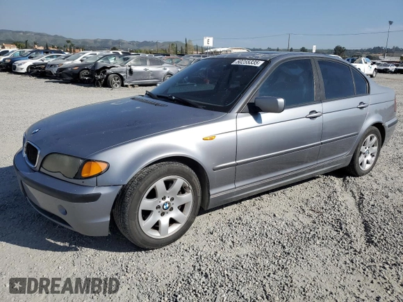 2004 BMW 3 Series 325i with VIN WBAAZ33464KP85044, listed as a Copart auction lot 50255335 with 207,202 mi miles and Clean Title. Bid and sale history available at carsss.com. Image 1.