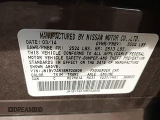 2014 Infiniti Q50 Premium with VIN JN1BV7AR1EM704808, listed as a IAAI auction lot 41854249 with 78,482 mi miles and . Bid and sale history available at DreamBid. Image 9.