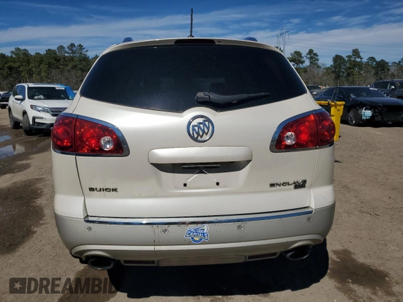 2011 Buick Enclave CXL-1 with VIN 5GAKRBED7BJ242191, listed as a Copart auction lot 47800485 with 0 mi miles and Salvage Title. Bid and sale history available at carsss.com. Image 6.