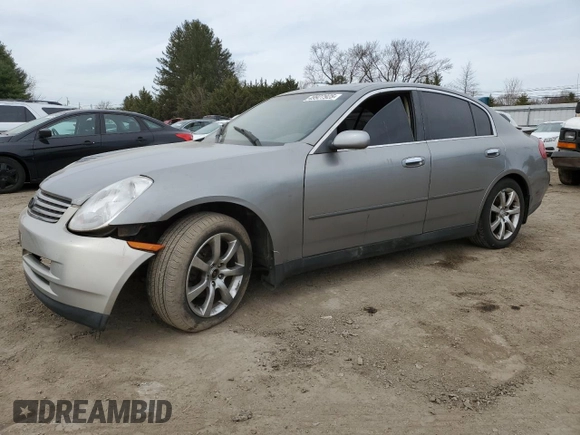 2004 Infiniti G35 w/Leather with VIN JNKCV51F04M708177, listed as a Copart auction lot 53630535 with 148,682 mi miles and Clean Title. Bid and sale history available at DreamBid. Image 1.