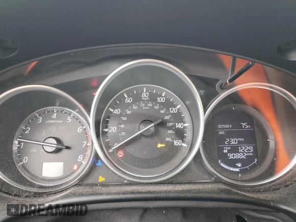 2016 Mazda CX-5 Touring z VIN JM3KE2CY5G0849288, wystawiony jako Copart lot #54594545 z przebiegiem 90 882 mil mil oraz Szkoda całkowita • Salvage title. Historia ofert i sprzedaży dostępna na DreamBid. Obrazek 9.