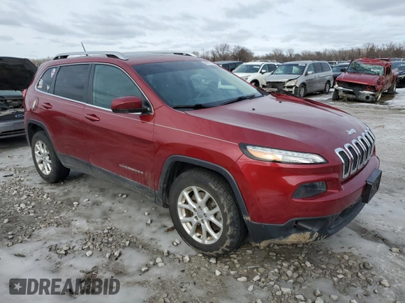 2014 Jeep Cherokee Altitude with VIN 1C4PJMCS7EW230154, listed as a Copart auction lot 88970105 with 75,482 mi miles and Salvage Title. Bid and sale history available at carsss.com. Image 4.
