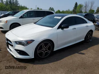 2023 Mercedes-Benz CLA 250 with VIN W1K5J4HB0PN345404, listed as a Copart auction lot 58821575 with 25,707 mi miles and Salvage title. Bid and sale history available at DreamBid. Image 1.
