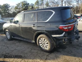 2021 Nissan Armada SV with VIN JN8AY2AD5M9661586, listed as a Copart auction lot 45348615 with 73,381 mi miles and Salvage Title. Bid and sale history available at carsss.com. Image 2.