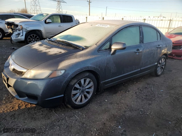 2011 Honda Civic Sdn EX-L with VIN 19XFA1F92BE011319, listed as a Copart auction lot 42976245 with 96,820 mi miles and Salvage Title. Bid and sale history available at carsss.com. Image 1.