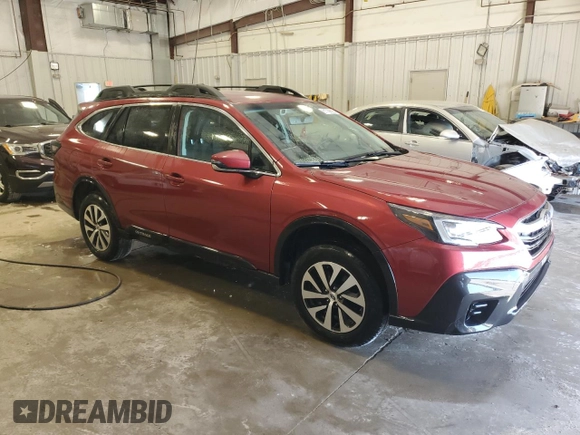 2020 Subaru Outback Premium with VIN 4S4BTACC4L3265482, listed as a Copart auction lot 61729865 with 56,944 mi miles and Non repairable. Bid and sale history available at DreamBid. Image 4.