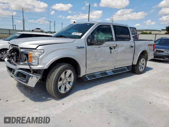 2019 Ford F-150 XL with VIN 1FTEW1E4XKKD25168, listed as a Copart auction lot 61694315 with 113,626 mi miles and Salvage title. Bid and sale history available at DreamBid. Image 1.