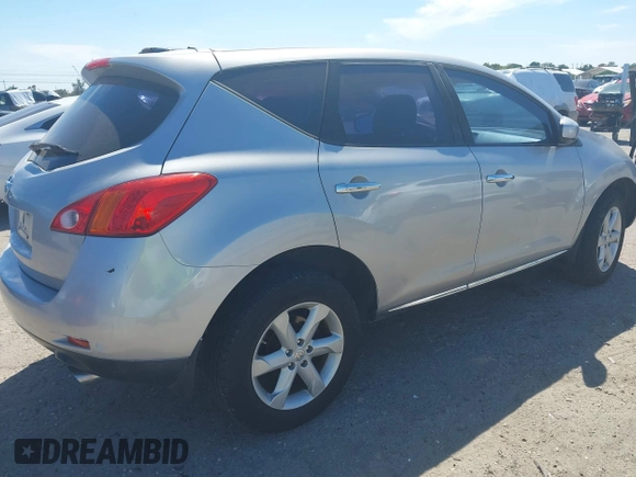 2009 Nissan Murano SL with VIN JN8AZ18U09W101917, listed as a IAAI auction lot 41856099 with 194,809 mi miles. Bid and sale history available at carsss.com. Image 4.