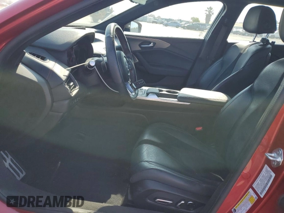 2021 Acura TLX w/A-Spec Package with VIN 19UUB5F51MA008704, listed as a Copart auction lot 59932995 with 62,781 mi miles and Salvage title. Bid and sale history available at DreamBid. Image 7.