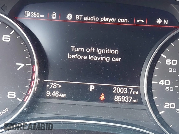 2016 Audi A7 3.0 Premium Plus with VIN WAUWGAFC4GN017486, listed as a IAAI auction lot 40057097 with 85,937 mi miles. Bid and sale history available at carsss.com. Image 15.