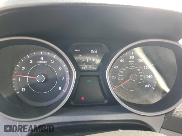 2016 Hyundai Elantra SE with VIN 5NPDH4AE8GH691786, listed as a Copart auction lot 64046225 with 143,154 mi miles and Salvage title. Bid and sale history available at DreamBid. Image 9.