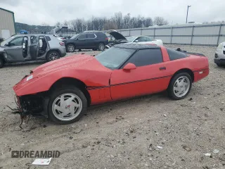 1989 Chevrolet Corvette with VIN 1G1YY218XK5106238, listed as a Copart auction lot 83549094 with 57,893 mi miles and Salvage Title. Bid and sale history available at carsss.com. Image 1.