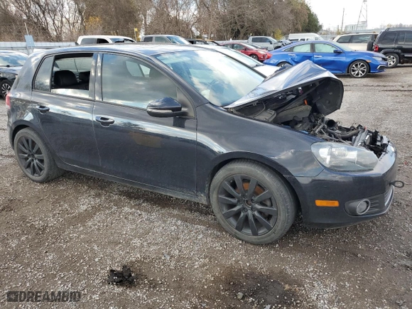 2013 Volkswagen Golf with VIN WVWDA7AJ0DW094205, listed as a Copart auction lot 78641874 with 0 mi miles and Salvage Title. Bid and sale history available at carsss.com. Image 4.