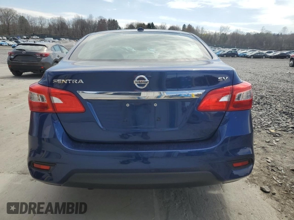 2019 Nissan Sentra SV with VIN 3N1AB7AP7KY365886, listed as a Copart auction lot 53853435 with 49,454 mi miles and Salvage Title. Bid and sale history available at carsss.com. Image 6.