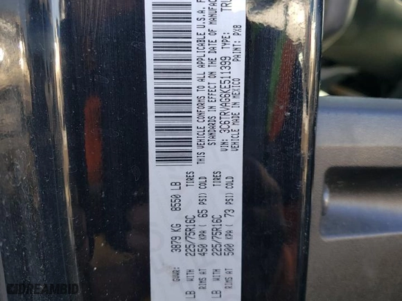 2019 Ram ProMaster Cargo Van with VIN 3C6TRVAG6KE511399, listed as a Copart auction lot 45894625 with 47,979 mi miles and Salvage Title. Bid and sale history available at carsss.com. Image 14.