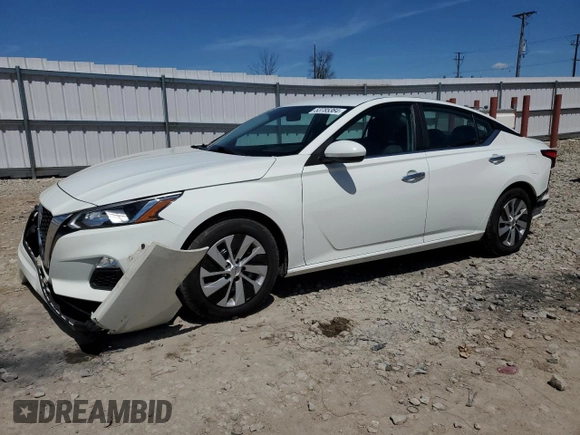 2020 Nissan Altima S with VIN 1N4BL4BV4LC221089, listed as a Copart auction lot 53785364 with 83,836 mi miles and Salvage Title. Bid and sale history available at carsss.com. Image 1.