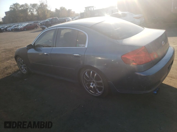 2005 Infiniti G35 with VIN JNKCV51F65M312546, listed as a Copart auction lot 77395984 with 155,815 mi miles and Clean Title. Bid and sale history available at DreamBid. Image 2.