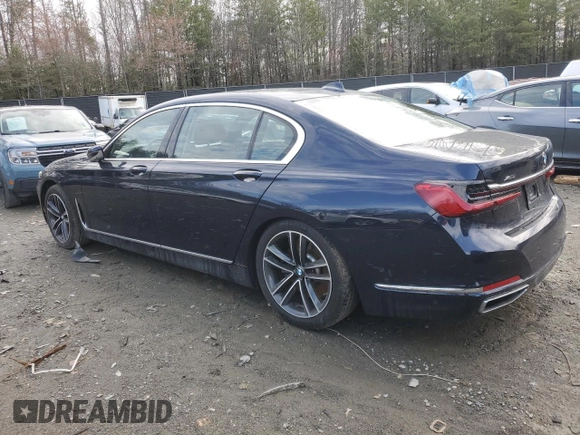 2020 BMW 7 Series 750i xDrive with VIN WBA7U2C08LGJ59707, listed as a Copart auction lot 49145595 with 30,020 mi miles and Salvage title. Bid and sale history available at DreamBid. Image 2.
