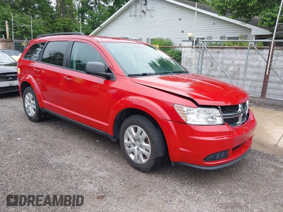 2017 Dodge Journey SE z VIN 3C4PDCAB5HT507673, wystawiony jako IAAI lot #42348007 z przebiegiem 115 918 mil mil oraz . Historia ofert i sprzedaży dostępna na DreamBid. Obrazek 1.