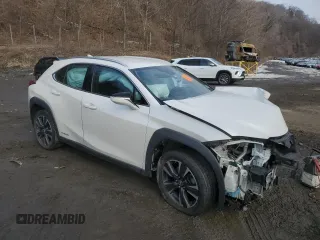 2021 Lexus UX 250h z VIN JTHX9JBH1M2037919, wystawiony jako Copart lot #46970385 z przebiegiem Nie podano mil oraz Szkoda całkowita • Salvage title. Historia ofert i sprzedaży dostępna na DreamBid. Obrazek 4.