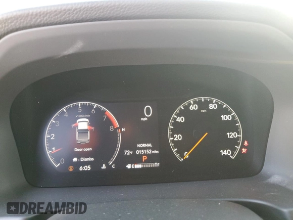 2024 Honda Ridgeline Black Edition with VIN 5FPYK3F85RB000304, listed as a Copart auction lot 58002415 with 15,152 mi miles and Salvage title. Bid and sale history available at DreamBid. Image 9.