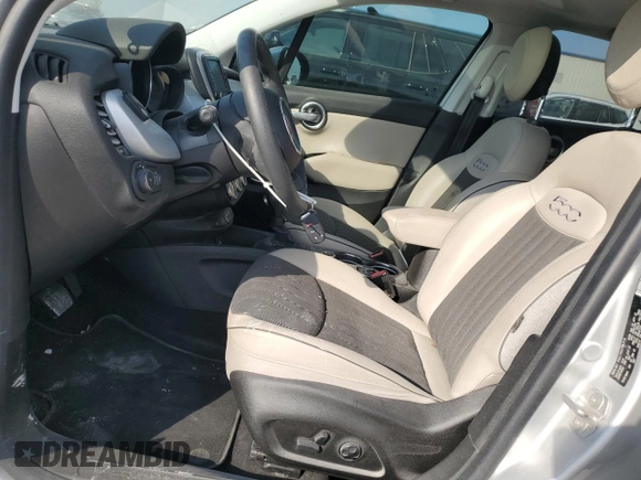 2017 FIAT 500X Lounge with VIN ZFBCFXDB0HP543841, listed as a Copart auction lot 75700444 with 53,913 mi miles and Salvage title. Bid and sale history available at DreamBid. Image 7.