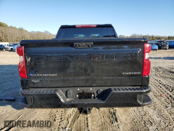 2023 Chevrolet Silverado 1500 Custom with VIN 3GCPDBEK8PG115962, listed as a Copart auction lot 46325665 with 20,414 mi miles and Non Repairable. Bid and sale history available at DreamBid. Image 6.