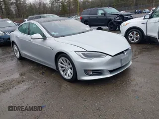 2017 Tesla Model S 100D with VIN 5YJSA1E22HF201241, listed as a IAAI auction lot 41811880 with 72,094 mi miles. Bid and sale history available at carsss.com. Image 1.