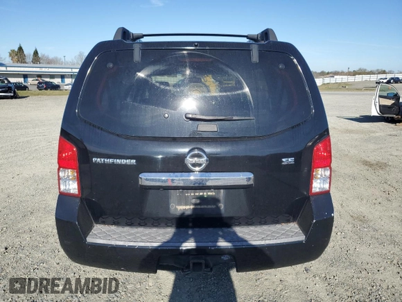2008 Nissan Pathfinder S with VIN 5N1AR18U58C643909, listed as a Copart auction lot 47435565 with 210,390 mi miles and Salvage title. Bid and sale history available at DreamBid. Image 6.