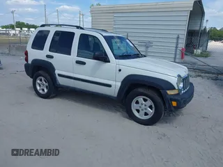 2007 Jeep Liberty Sport with VIN 1J4GK48K57W541309, listed as a IAAI auction lot 41912939 with 167,746 mi miles. Bid and sale history available at carsss.com. Image 1.