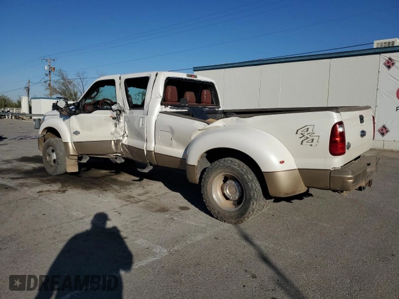 2014 Ford F-450 XL with VIN 1FT8W4DT4EEA08741, listed as a Copart auction lot 77214904 with 168,838 mi miles and Salvage title. Bid and sale history available at DreamBid. Image 2.