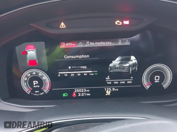 2023 Audi Q7 Premium Plus z VIN WA1LCBF77PD018237, wystawiony jako IAAI lot #41143880 z przebiegiem 25 023 mil mil oraz . Historia ofert i sprzedaży dostępna na DreamBid. Obrazek 7.