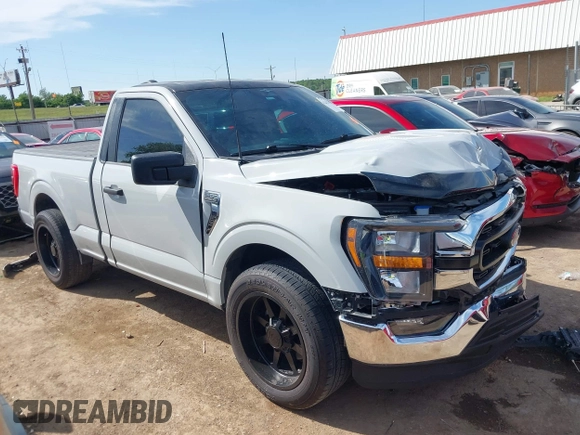 2023 Ford F-150 XL with VIN 1FTMF1C53PKF34184, listed as a IAAI auction lot 42242703 with 27,312 mi miles and . Bid and sale history available at DreamBid. Image 14.