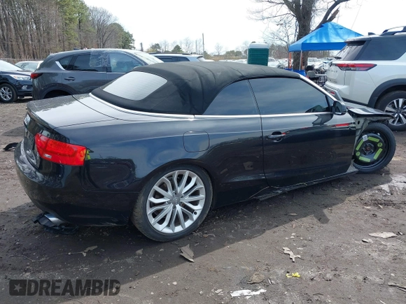 2013 Audi A5 Premium Plus with VIN WAULFAFH8DN015687, listed as a IAAI auction lot 41912597 with 114,218 mi miles. Bid and sale history available at carsss.com. Image 4.