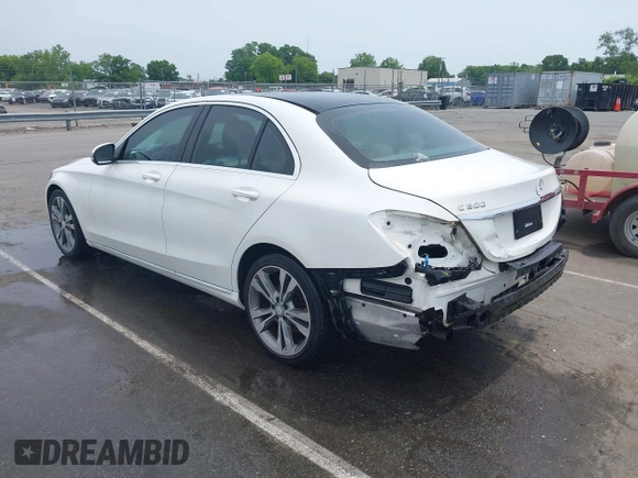 2016 Mercedes-Benz C 300 with VIN 55SWF4JB8GU096616, listed as a IAAI auction lot 42281665 with 104,838 mi miles and . Bid and sale history available at DreamBid. Image 3.