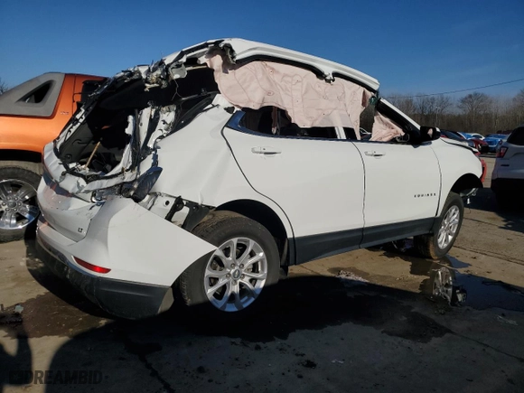 2019 Chevrolet Equinox LT with VIN 3GNAXKEV2KS639483, listed as a Copart auction lot 45383625 with 50,539 mi miles and Salvage Title. Bid and sale history available at carsss.com. Image 3.