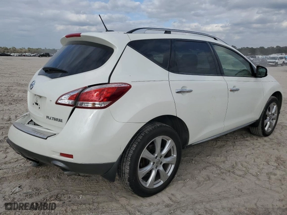 2014 Nissan Murano SL with VIN JN8AZ1MU7EW420120, listed as a Copart auction lot 44403005 with 73,199 mi miles and Salvage Title. Bid and sale history available at carsss.com. Image 3.