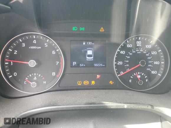 2020 Kia Forte LXS with VIN 3KPF24AD0LE190942, listed as a Copart auction lot 52459034 with 98,226 mi miles and Salvage Title. Bid and sale history available at carsss.com. Image 9.