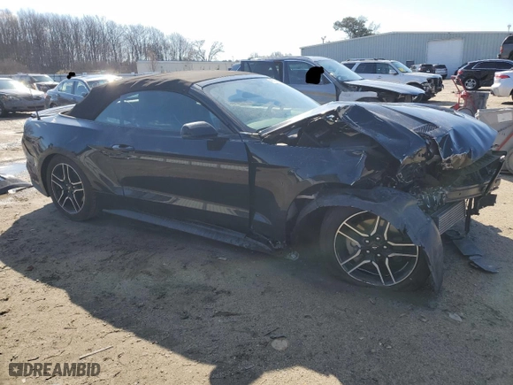2020 Ford Mustang EcoBoost with VIN 1FATP8UH1L5184904, listed as a Copart auction lot 46728055 with 75,665 mi miles and Salvage Title. Bid and sale history available at carsss.com. Image 4.