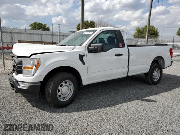 2022 Ford F-150 XL with VIN 1FTMF1EB2NKD02840, listed as a Copart auction lot 43288735 with 35,824 mi miles and Clean title. Bid and sale history available at DreamBid. Image 1.