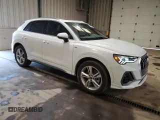 2024 Audi Q3 S line Premium Plus with VIN WA1EEDF37R1055403, listed as a Copart auction lot 60666185 with 6,982 mi miles and Salvage title. Bid and sale history available at DreamBid. Image 4.