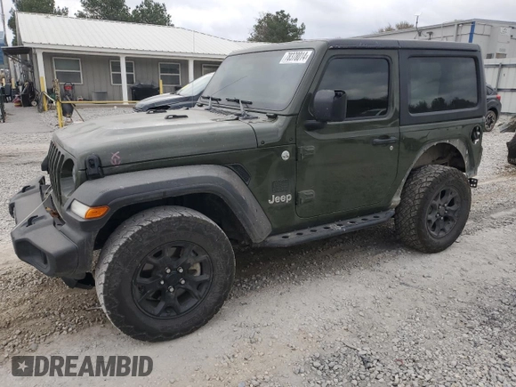 2021 Jeep Wrangler Sport with VIN 1C4GJXAN7MW535201, listed as a Copart auction lot 78378014 with 64,384 mi miles and Salvage Title. Bid and sale history available at DreamBid. Image 1.