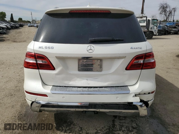 2013 Mercedes-Benz M 550 with VIN 4JGDA7DB5DA236934, listed as a Copart auction lot 46062985 with 98,768 mi miles and Salvage title. Bid and sale history available at DreamBid. Image 6.