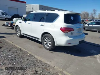 2014 Infiniti QX80 with VIN JN8AZ2NE8E9064773, listed as a IAAI auction lot 41902629 with 142,331 mi miles. Bid and sale history available at carsss.com. Image 3.