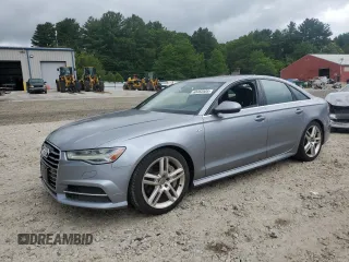 2016 Audi A6 Premium Plus with VIN WAUGFAFC7GN153926, listed as a Copart auction lot 60462505 with 117,697 mi miles and Salvage title. Bid and sale history available at DreamBid. Image 1.