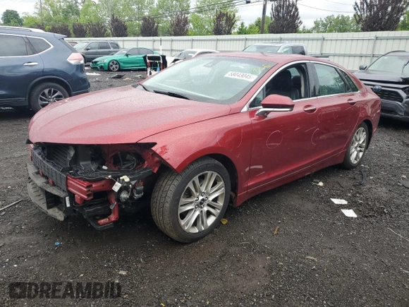 2014 Lincoln MKZ with VIN 3LN6L2JK7ER834055, listed as a Copart auction lot 58043045 with 56,010 mi miles and Salvage title. Bid and sale history available at DreamBid. Image 1.