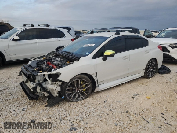 2021 Subaru WRX STI with VIN JF1VA2E68M9806350, listed as a Copart auction lot 86942334 with 46,687 mi miles and Salvage Title. Bid and sale history available at carsss.com. Image 1.