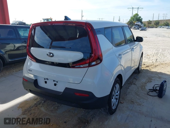 2020 Kia Soul S with VIN KNDJ23AU0L7703479, listed as a IAAI auction lot 41956064 with 18,606 mi miles. Bid and sale history available at carsss.com. Image 4.