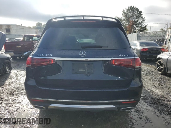 2021 Mercedes-Benz GLS 450 with VIN 4JGFF5KE4MA403912, listed as a Copart auction lot 73223174 with 62,220 mi miles and Salvage Title. Bid and sale history available at DreamBid. Image 6.